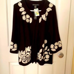 Black and white sweater